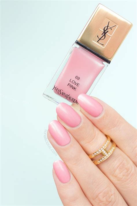 ysl baby pink nail polish|YSL la laque nail varnish.